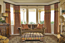 custom upholstery and window treatment