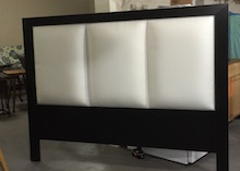 custom wood frame upholstered headboard