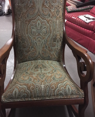 custom refinish and reupholstered