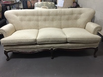 tight back sofa with buttons